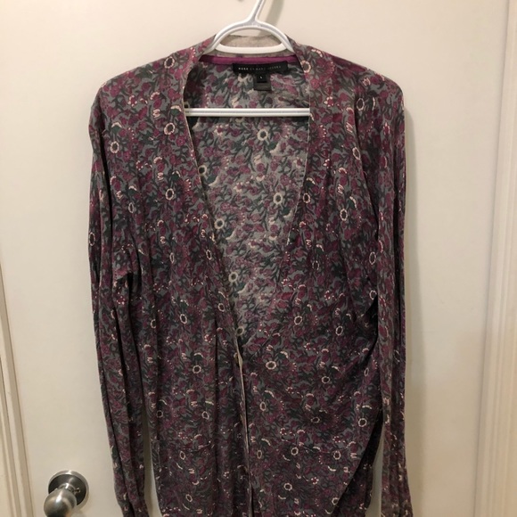 Marc by Marc Jacobs, Leah Floral Print Cardigan - Picture 5 of 5